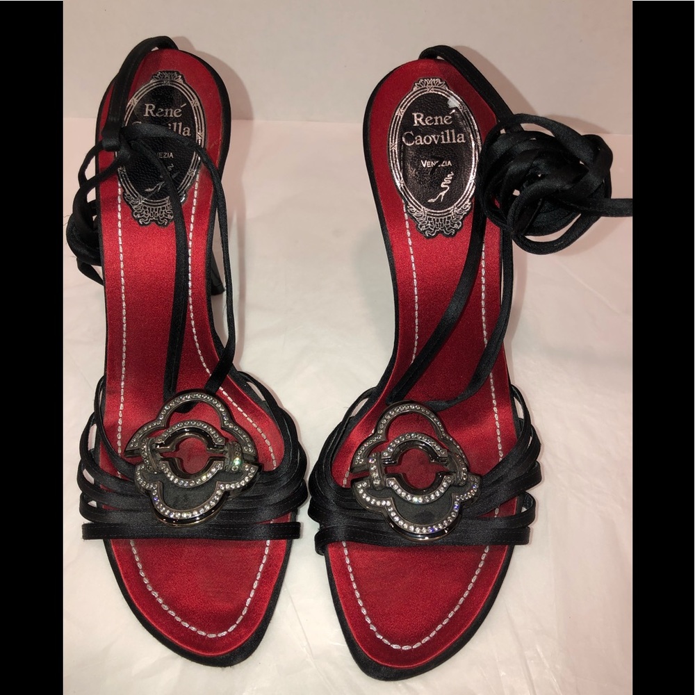 Rene caovilla Venezia Crystal strappy Sandals 37=7